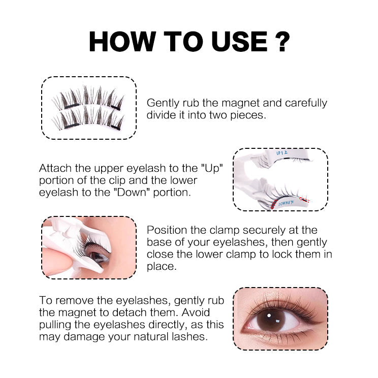 How to Apply Magnetic Eyelashes: A Step-by-Step Guide – Meine Lashes